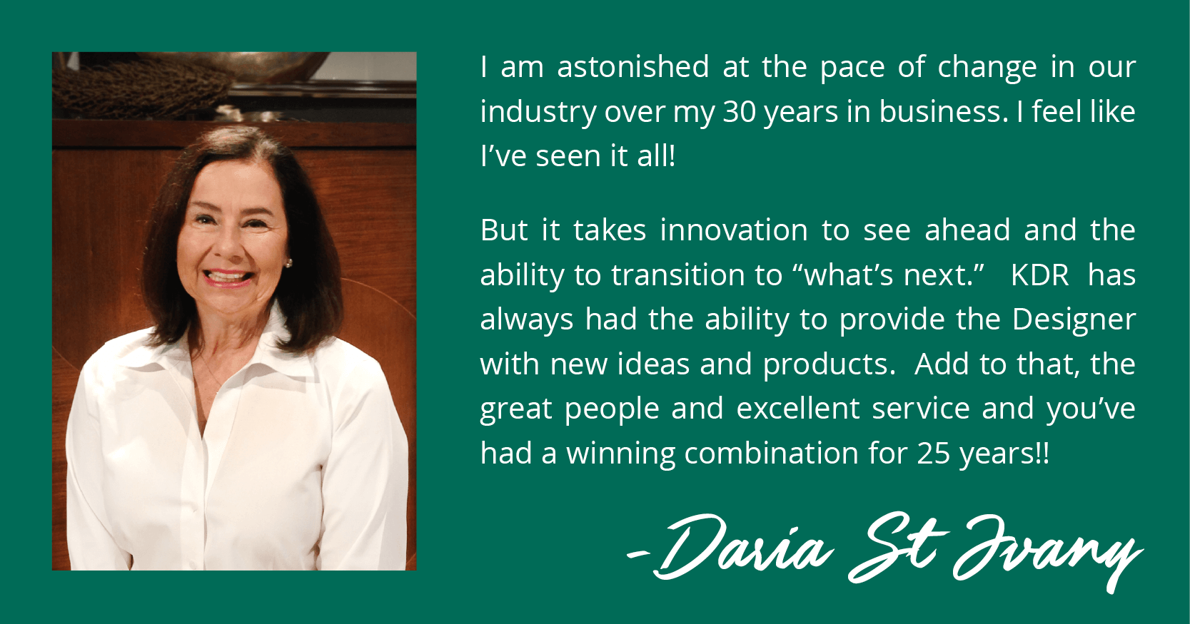 Daria St Ivany - KDR Weekly Winner Photo